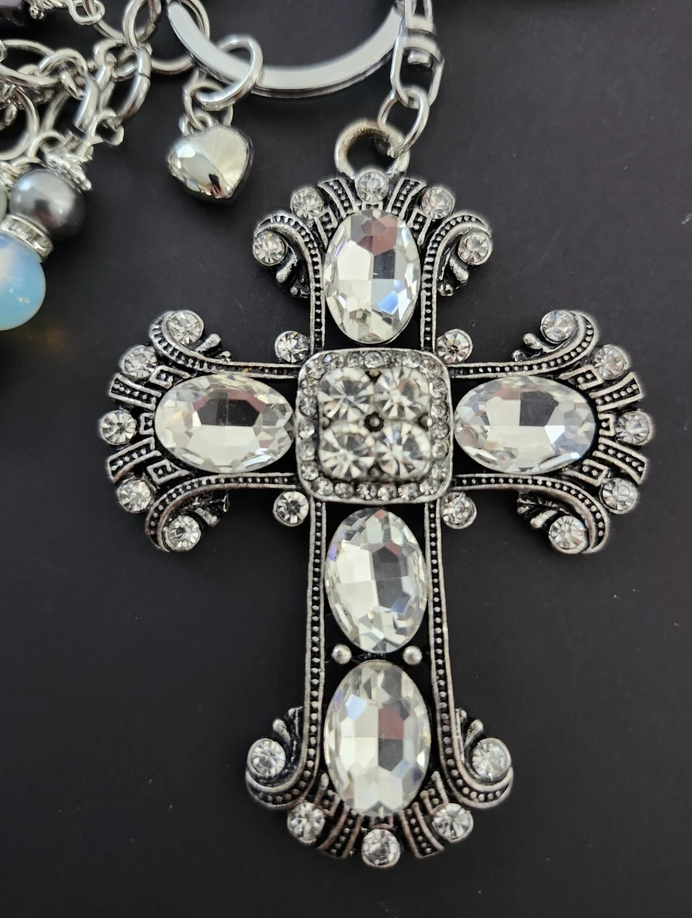 Handmade sparkling rhinestoneand